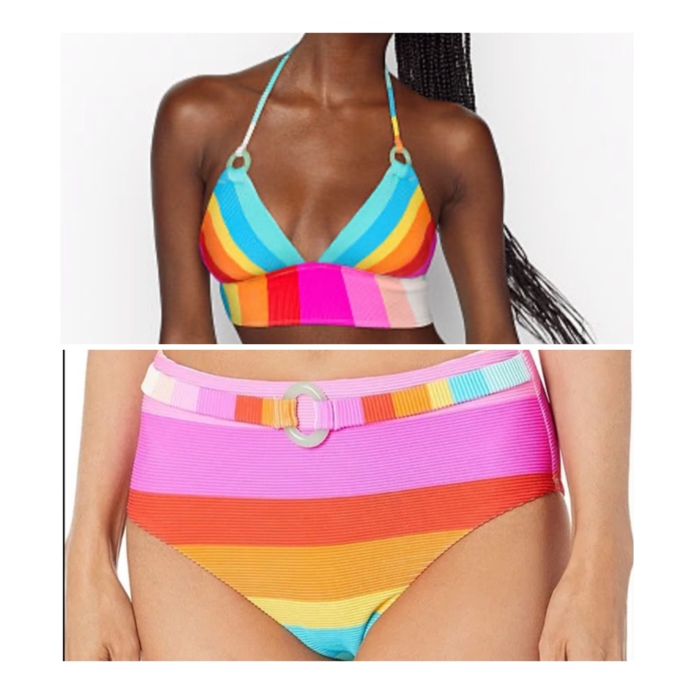 Trina Turk Sunrise Halter top and high waist bottom sz.6